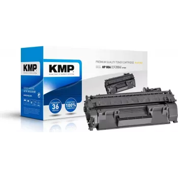 KMP H-T233 Ühilduv toonerikassett must suure tootlikkusega HP LaserJet Pro 400 M401a/M401d/M401dn/M401dne/M401dw MFP M425dn/M425dw jaoks - Asendab HP 80A (CF280A)