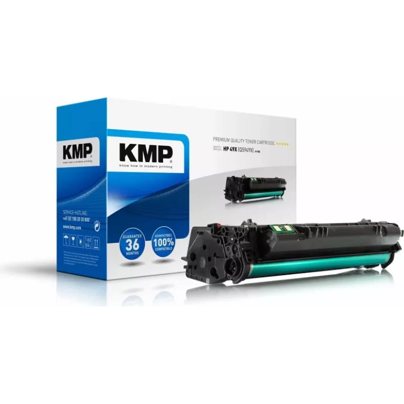KMP H-T80 XXL toonerikassett must, ühilduv HP Q5949X-ga