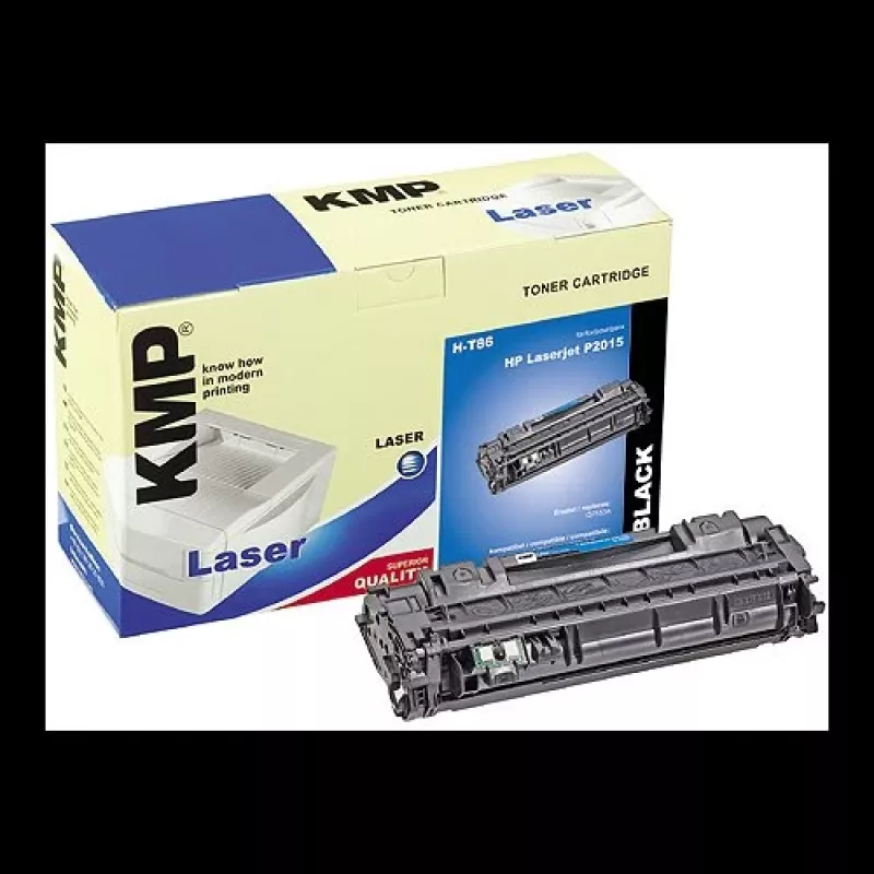 KMP H-T86 Must ühilduv toonerikassett (HP 53A alternatiiv)