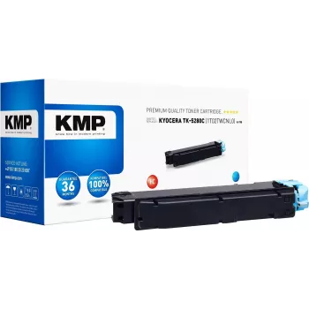KMP K-T90 - 200 g - High Yield - Cyan - Ühilduv toonerikassett (asendab Kyocera TK-5280C) printeritele Kyocera ECOSYS M6235cidn, M6235CIDN/KL3, M6635cidn, M6635CIDN/KL3, P6235cdn, P6235CDN/KL3