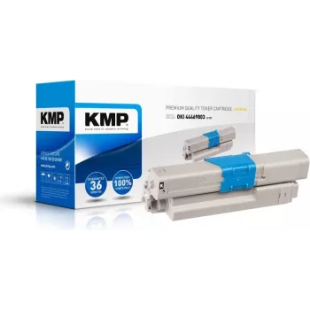 KMP O-T27 toonerikassett must 3500 lehekülge ühilduv OKI 44469803