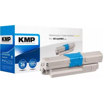 KMP O-T27 toonerikassett must 3500 lehekülge ühilduv OKI 44469803