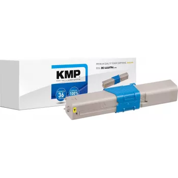 KMP O-T30 Ühilduv toonerikassett kollane OKI jaoks (asendab OKI 44469704)