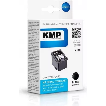 KMP Patrone HP 303XL (T6N04AE) Must 600 Lehte Taastoodetud