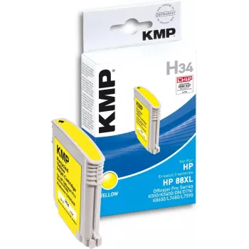 KMP taastoodetud HP tindikassett C9393AE, kollane (1704,4939)