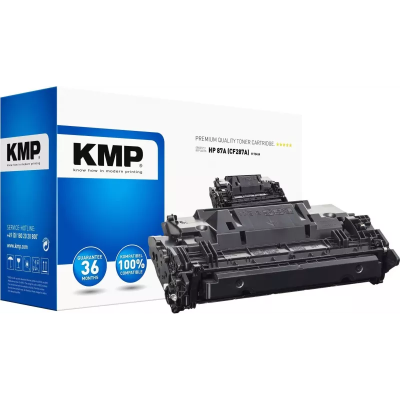 KMP toonerikassett, asendab HP 87A CF287A must, 9000 lehte, ühilduv