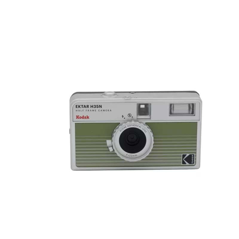 KODAK EKTAR H35N HF Filmikaamera Analoogkaamera Komplekt koos Kodak Ultramaxiga, Roheline Triip