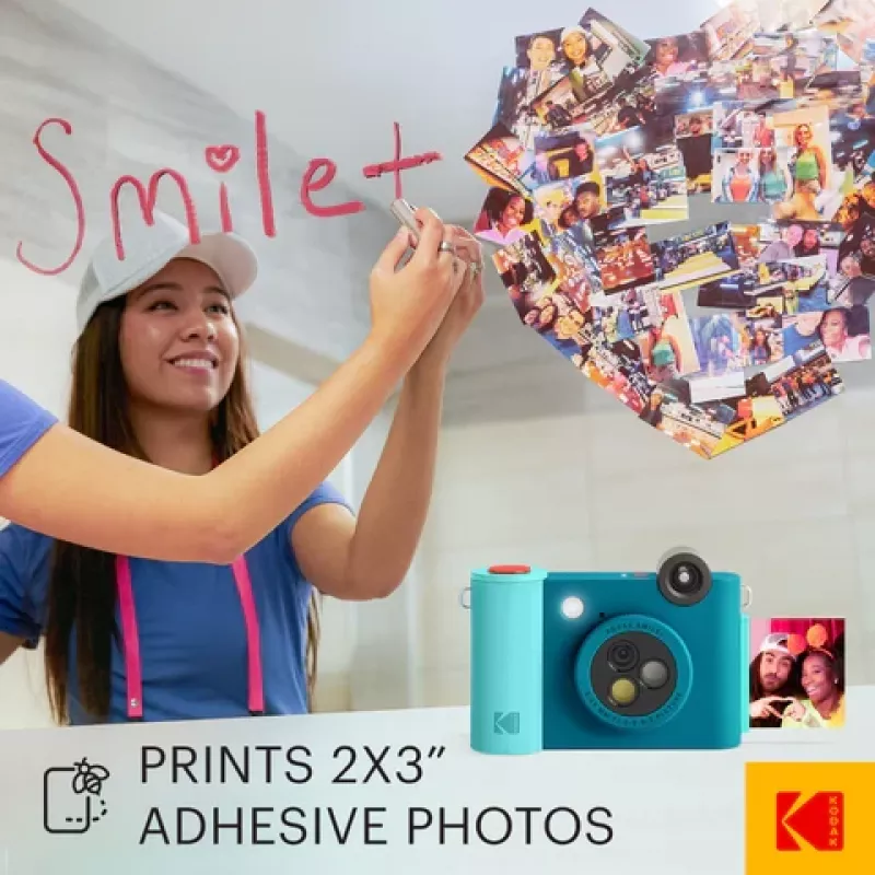 Kodak SMILE+ Instant Print Camera, 2x3'', sinine