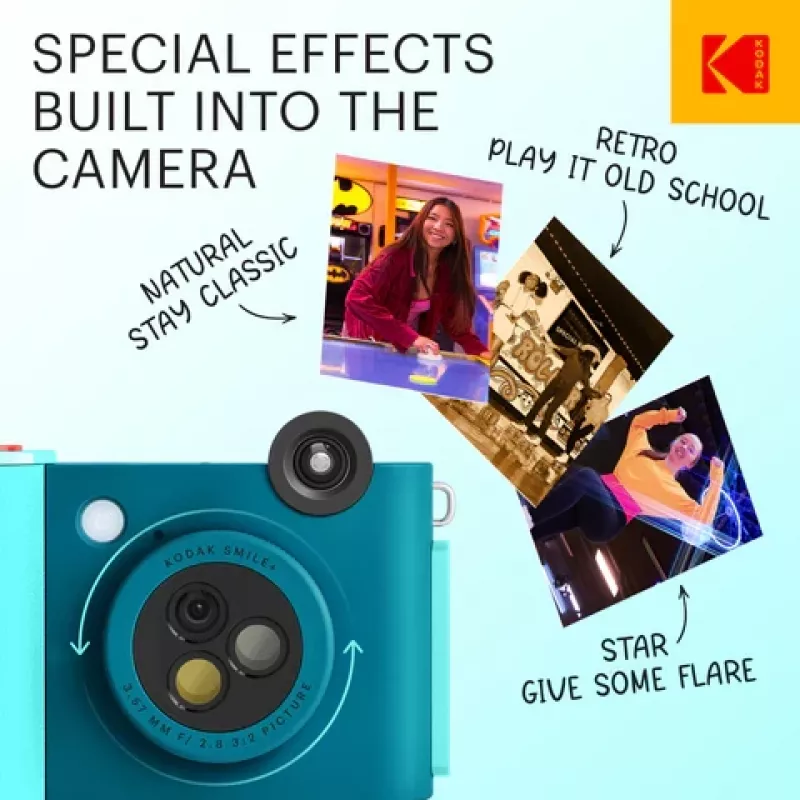 Kodak SMILE+ Instant Print Camera, 2x3'', sinine