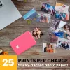 KODAK STEP Instant Mobile Photo Printer - ZINK 2x3 inch - 1 ppm - Bluetooth - Roosa