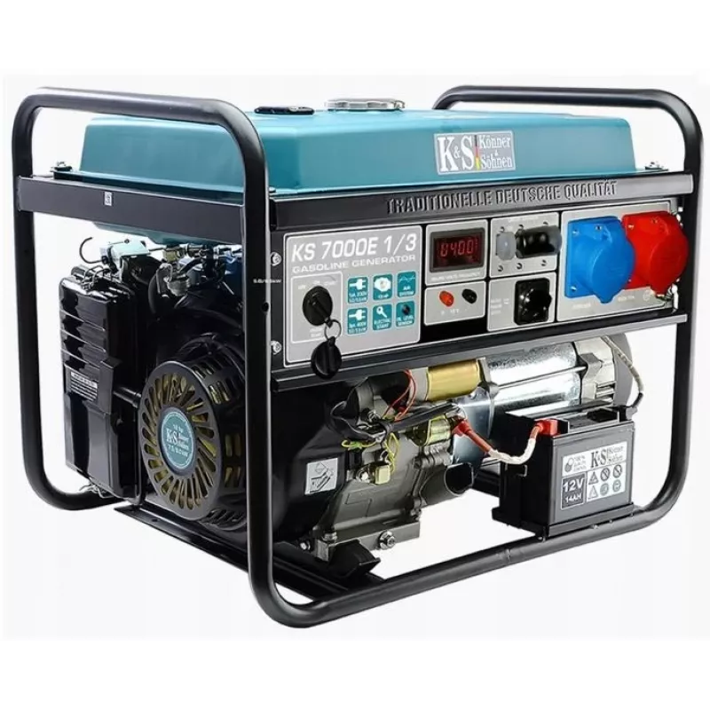 KÖNNER & SÖHNEN Bensiinigeneraator 5.0kW 230/400V Elektriline käivitus AVR VST KS7000E-1/3