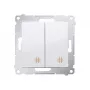 KONTAK-SIMON Simon 54 Intermediate Switch Module, White, 10AX 250V, Spring Terminals