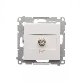 KONTAK-SIMON SIMON 54 Satelliit-TV pistikupesa moodul F-tüüp valge