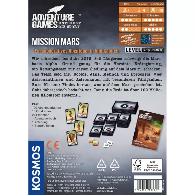 KOSMOS Adventure Games - Mission Mars