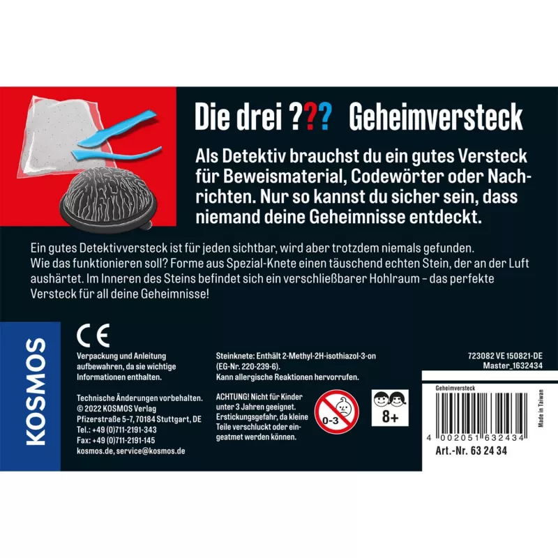 KOSMOS Die drei ??? Geheimversteck detektiivikomplekt metallkarbis