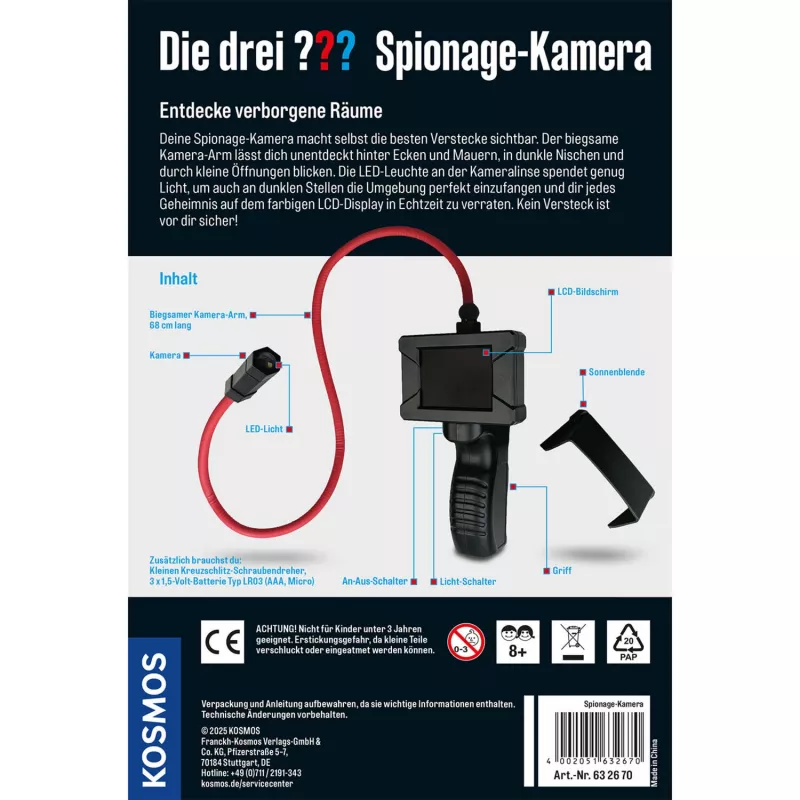 KOSMOS Die drei ??? Luurekaamera komplekt