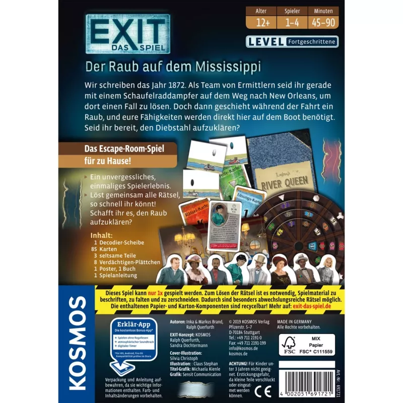 KOSMOS EXIT: Mäng – Rööv Mississippi jõel, seltskonnamäng