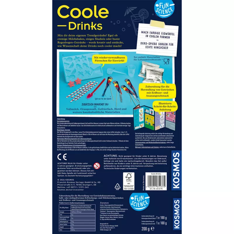 Kosmos Fun Science Coole Drinks Experiment Kit