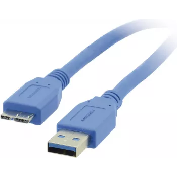 Kramer Electronics C-USB3/MICROB-3 USB 3.2 Gen 1 kaabel, USB-A isane Micro-USB B isasele, 0,9 m, sinine 96-02356003