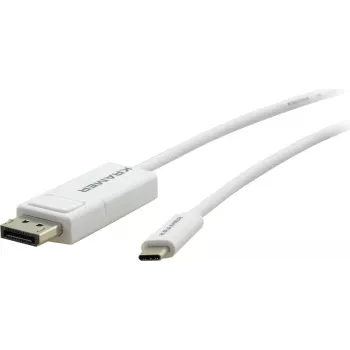 Kramer Electronics C-USBC/DPM-6 USB-C - DisplayPort adapterkaabel, 1,8 m, valge 99-97211206