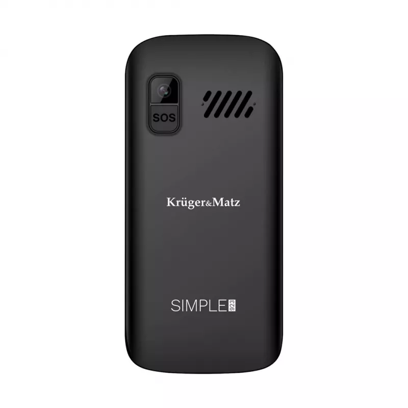 Kruger&Matz Simple 923 4G GSM mobiiltelefon eakatele - must