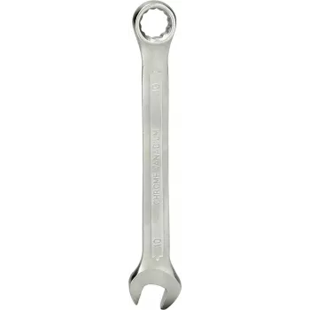 KS TOOLS Kombineeritud mutrivõti 10 mm, kroom-vanaadiumterasest, mati satiin-kroomkattega, DIN 3113 Vorm A, ISO 3318, ISO 7738 (BT011910)