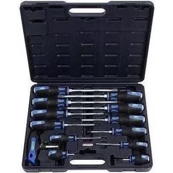 KS TOOLS ERGOTORQUEmax löögikorgiga kruvikeerajate komplekt, 13-osaline (151.1150)