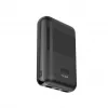 KSIX Powerbank Mini 10000mAh 10W kaabliga USB-A USB-C Must
