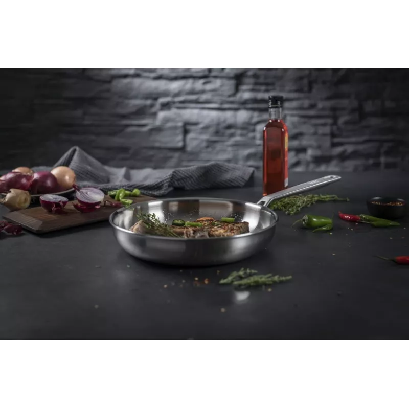 Kuhn Rikon CULINARY FIVEPLY Frying Pan Uncoated 24 cm