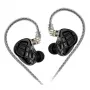 KZ ZAR NO MIC - In-Ear Monitor Kõrvaklapid, 8-Draiveri Hübriid, 1 Dünaamiline + 7 Tasakaalustatud Armatuur, Eemaldatav Kaabel, 3.5mm Pistiku, Tumehall