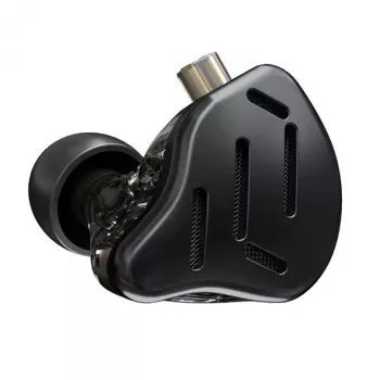 KZ ZAX NO MIC In-Ear Kõrvaklapid 1 Dünaamilise + 7 Tasakaalustatud Armatuuri Drayveriga, 10mm Dünaamiline Drayver, 24Ω Takistus, 113dB Tundlikkus, Eemaldatav 2-Kontaktiline Kaabel, Must
