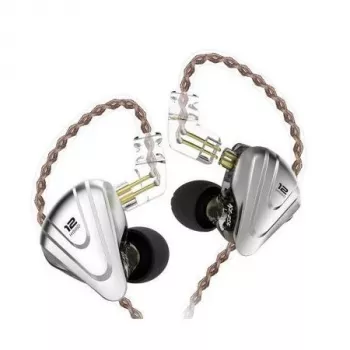 KZ ZSX NO MIC In-Ear Monitor Kõrvaklapid - 6 Draiverit Hübriid, 10mm Dünaamiline + 5 BA, Eemaldatav Kaabel, 3.5mm L-Pistik, Üle Kõrva, Tsingisulam & Vaik