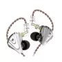 KZ ZSX NO MIC In-Ear Monitor Kõrvaklapid - 6 Draiverit Hübriid, 10mm Dünaamiline + 5 BA, Eemaldatav Kaabel, 3.5mm L-Pistik, Üle Kõrva, Tsingisulam & Vaik