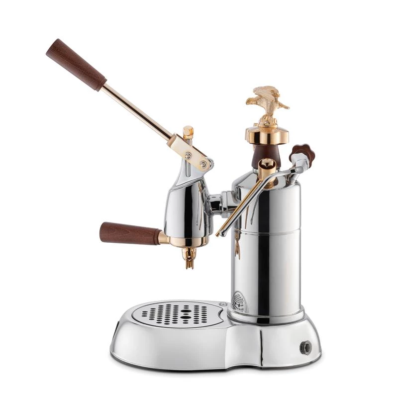 La Pavoni LPLEXP01EU Manuaalne kangiga espressomasin Expo 2015 kuld-kroom, 1,6 L, 950 W