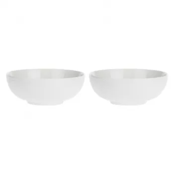 LA PORCELLANA BIANCA 2-osaline Momenti salatikausside komplekt - valge, 22 cm