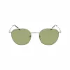Lacoste L251S-40 Unisex Ristkülikukujulised Päikeseprillid, Tumesinine Raam, Hallid Läätsed, 52 mm