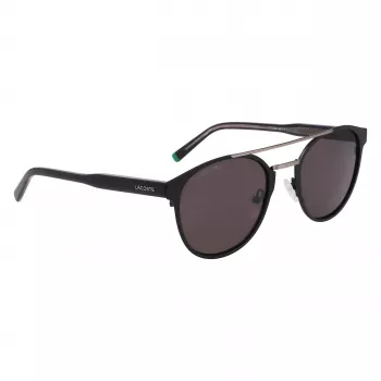 Lacoste L263S-2 meeste ristkülikukujulised päikeseprillid - must raam, hall lääts, 53 mm