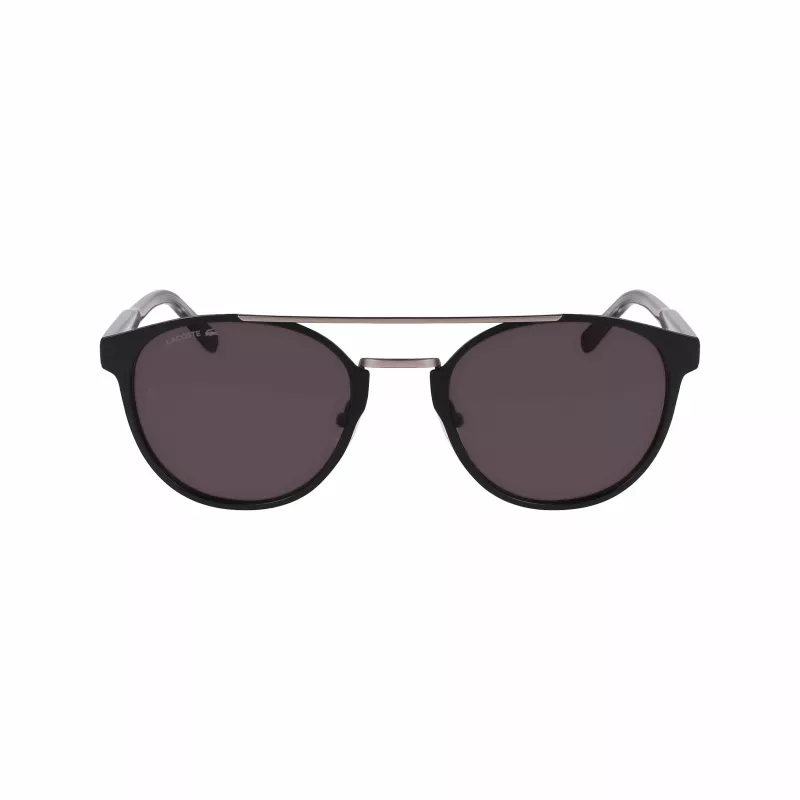 Lacoste L263S-2 meeste ristkülikukujulised päikeseprillid - must raam, hall lääts, 53 mm