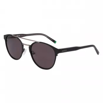 Lacoste L263S-2 meeste ristkülikukujulised päikeseprillid - must raam, hall lääts, 53 mm