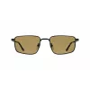 LACOSTE L277S-5519002 Meeste Ristkülikukujulised Päikeseprillid - Must Atsetaatraam, Hallid Polükarbonaat Läätsed, UV400 Kaitse