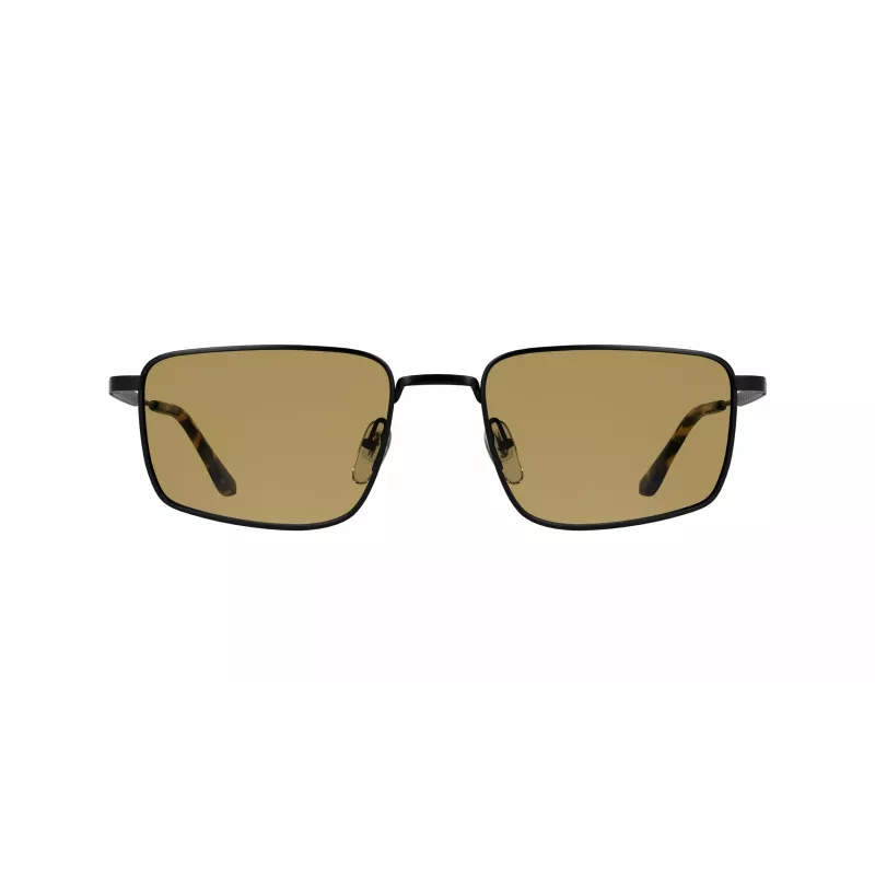 LACOSTE L277S-5519002 Meeste Ristkülikukujulised Päikeseprillid - Must Atsetaatraam, Hallid Polükarbonaat Läätsed, UV400 Kaitse