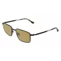 LACOSTE L277S-5519002 Meeste Ristkülikukujulised Päikeseprillid - Must Atsetaatraam, Hallid Polükarbonaat Läätsed, UV400 Kaitse