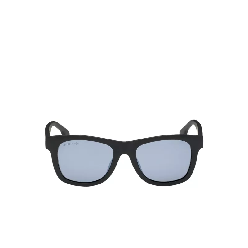 Lacoste L3651SRG-001 Unisex Päikeseprillid - Must atsetaatraam, hallid polükarbonaat läätsed, 48 mm läätse laius