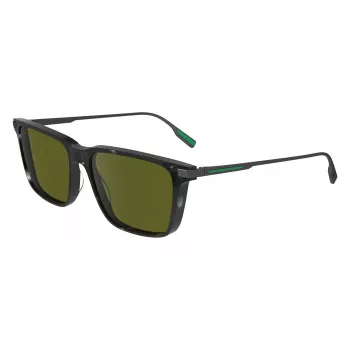 Lacoste L6017S5517240 Ristkülikukujulised Havana päikeseprillid meestele - Pruunid läätsed 55/17/145 mm