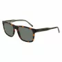 Lacoste L6025S-214 Meeste Ristkülikukujulised Päikeseprillid - Havana/Hall - 56/17/145 mm