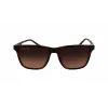 Lacoste L6041S-214 Meeste ristkülikukujulised päikeseprillid Havana atsetaatraamiga, pruun polükarbonaat lääts, 54mm