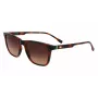 Lacoste L6041S-214 Meeste ristkülikukujulised päikeseprillid Havana atsetaatraamiga, pruun polükarbonaat lääts, 54mm