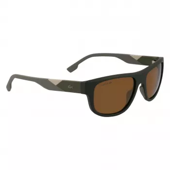 Lacoste L6042S-275 Meeste Ristkülikukujulised Atsetaatpäikeseprillid Havana Pruun 55/17/145 mm