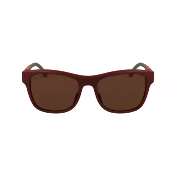 LACOSTE L6043S-601 Meeste ristkülikukujulised päikeseprillid - must raam, hallid läätsed 56/18/145 mm