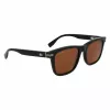 Lacoste L6045S-1 meeste päikeseprillid, must atsetaatraam, hallid polükarbonaat läätsed, 54/19/145 mm